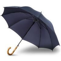 Ομπρέλα μεγάλη αυτόματη μπλε με ξύλινη λαβή Knirps A.771 Stick Long AC Navy
