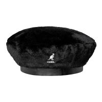Μπερές λούτρινος μαύρος Kangol Faux Fur Beret Solid Black