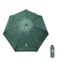 Ομπρέλα  μίνι  σπαστή χειροκίνητη πράσινη Pierre Cardin Folding Umbrella PC - 7215