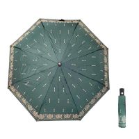 Women's Automatic Folding Umbrella Pierre Cardin Arabesque Forest Green