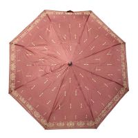 Ομπρέλα γυναικεία αυτόματη σπαστή ροζ Pierre Cardin Automatic Folding Umbrella Arabesque