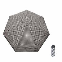 Ομπρέλα  μίνι  σπαστή χειροκίνητη ψαροκόκαλο μαύρη Pierre Cardin Folding Umbrella PC - 7225