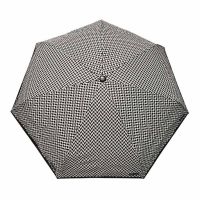 Ομπρέλα  μίνι  σπαστή χειροκίνητη ψαροκόκαλο μαύρη Pierre Cardin Folding Umbrella PC - 7225