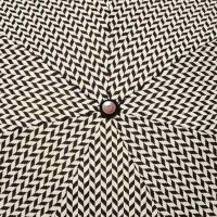 Ομπρέλα  μίνι  σπαστή χειροκίνητη ψαροκόκαλο μαύρη Pierre Cardin Folding Umbrella PC - 7225