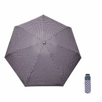 Ομπρέλα  μίνι  σπαστή χειροκίνητη ψαροκόκαλο μπλε - ροζ Pierre Cardin Folding Umbrella PC - 7225