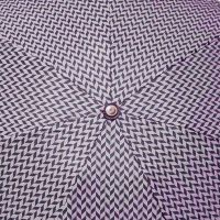 Ομπρέλα  μίνι  σπαστή χειροκίνητη ψαροκόκαλο μπλε - ροζ Pierre Cardin Folding Umbrella PC - 7225