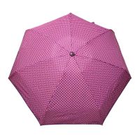 Ομπρέλα  μίνι  σπαστή χειροκίνητη ψαροκόκαλο μωβ Pierre Cardin Folding Umbrella PC - 7225