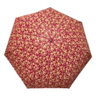 Ομπρέλα γυναικεία mini σπαστή χειροκίνητη φλοράλ κόκκινη Pierre Cardin PC-7235