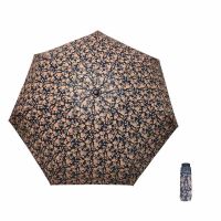 Ομπρέλα γυναικεία mini σπαστή χειροκίνητη φλοράλ μπλε Pierre Cardin PC-7235