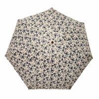 Ομπρέλα γυναικεία mini σπαστή χειροκίνητη φλοράλ εκρού Pierre Cardin PC-7235