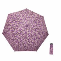 Ομπρέλα γυναικεία mini σπαστή χειροκίνητη φλοράλ μωβ PIerre Cardin PC-7235