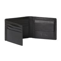 Πορτοφόλι δερμάτινο μικρό οριζόντιο μαύρο Camel Active Cordoba Wallet Black