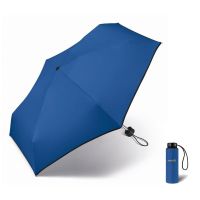 Ομπρέλα μίνι σπαστή μπλε ρουά Happy Rain Essentials Royal Blue