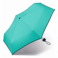 Ομπρέλα μίνι σπαστή τιρκουάζ Happy Rain Essentials Turquoise