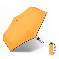 Ομπρέλα μίνι σπαστή κίτρινη Happy Rain Essentials Yellow