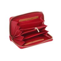 Πορτοφόλι δερμάτινο γυναικείο κόκκινο LaVor 5985