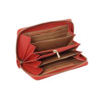 Πορτοφόλι δερμάτινο γυναικείο κεραμιδί LaVor 5985