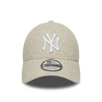 Καπέλο τζόκεϊ μπεζ μελανζέ New York Yankees New Era 9Forty MLB Cap Cream