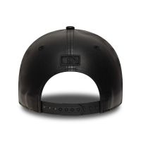 Καπέλο τζόκεϊ μαύρο συνθετικό δέρμα New York Yankees New Era 9Forty MLB PU M-Crown Cap Black / Black