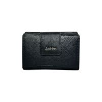 Πορτοφόλι δερμάτινο γυναικείο μαύρο LaVor