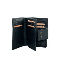 Πορτοφόλι δερμάτινο γυναικείο μαύρο LaVor