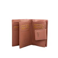 Πορτοφόλι δερμάτινο γυναικείο ροζ LaVor 6163