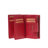 Πορτοφόλι δερμάτινο γυναικείο κόκκινο LaVor