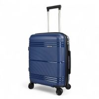 Cabin Hard Luggage 4 Wheels Seagull SG182 S Blue