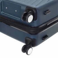 Snall Hard Expandable Luggage 4 Wheels Diplomat Box TD2411 Blue