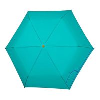 Ομπρέλα γυναικεία μονόχρωμη mini σπαστή σιέλ Perletti Time Mini Light Blue