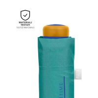 Ομπρέλα γυναικεία μονόχρωμη mini σπαστή σιέλ Perletti Time Mini Light Blue