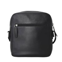 Τσάντα ώμου δερμάτινη μαύρη 7.Dots Uranus 60-120 M Black