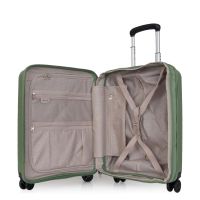 Βαλίτσα σκληρή  μικρή επεκτάσιμη πράσινη με 4 ρόδες Verage Diamond Expandable 4w Spinner S Luggage Green GM18106-19