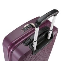 Βαλίτσα σκληρή  μικρή επεκτάσιμη μωβ με 4 ρόδες Verage Diamond Expandable 4w Spinner S Luggage Purple GM18106-19