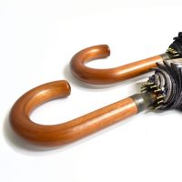 Ομπρέλα μεγάλη χειροκίνητη μπλε καρό Guy Laroche