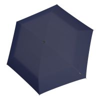Ultra Light Slim Manual Folding Umbrella With UV Protection  Knirps US.050 Heat Shield Navy With Black Coating