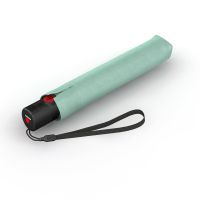 Ομπρέλα σπαστή αντηλιακή με αυτόματο άνοιγμα - κλείσιμο χρώμα μέντα με ιριδίζουσα επένδυση Knirps U.200 Duomatic