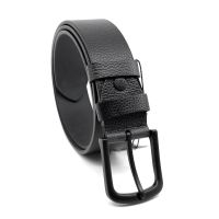 Ζώνη δερμάτινη ανδρική μαύρη Legend L-757