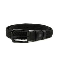 Ζώνη ανδρική ελαστική πλεκτή μαύρη Legend LGD-18