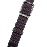 Ζώνη ανδρική ελαστική πλεκτή διπλής όψης μπλε - καφέ Legend LGD-57