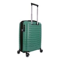 Βαλίτσα σκληρή καμπίνας επεκτάσιμη  πράσινη  με 4 ρόδες Rain RB80134 55cm