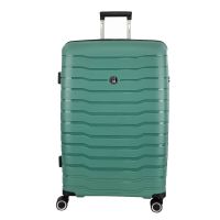 Large Hard Expandable Luggage With 4 Wheels Rain RB80134 75 cm Green