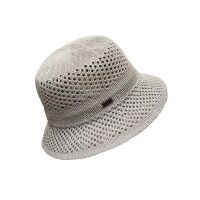Καπέλο γυναικείο καλοκαιρινό πλεκτό γκρι Women's Knitted Bucket Hat