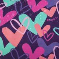 Σακίδιο πλάτης παιδικό μωβ με καρδούλες Gabol Backpack Kokoro