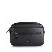 Τσαντάκι χεριού - ώμου μαύρο ανδρικό Beverly Hills Polo Club Wall Street Shoulder Bag BH-8511