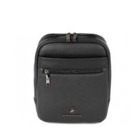 Τσαντάκι ώμου μαύρο ανδρικό Beverly Hills Polo Club Wall Street Shoulder Bag BH-8513