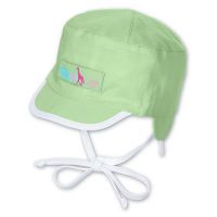 Summer Cotton Cap Double Face With UV Protection Sterntaler Checked / Light Green