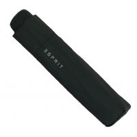 Ομπρέλα σπαστή μονόχρωμη χειροκίνητη μαύρη Esprit Manual Mini Basic Folding Umbrella Black