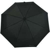 Ομπρέλα σπαστή μονόχρωμη χειροκίνητη μαύρη Esprit Manual Mini Basic Folding Umbrella Black