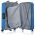 Βαλίτσα σκληρή σιέλ 4 ρόδες  μεγάλη Dielle PPL 870 75 cm, εσωτερικό